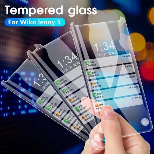 2PCS Tempered Glass For Wiko Lenny 5 4 Plus View 3 Lite Pro Y80 Y60 Robby 2 Y50 Cover Case Screen Protector For Wiko Y80 Y60 Y70