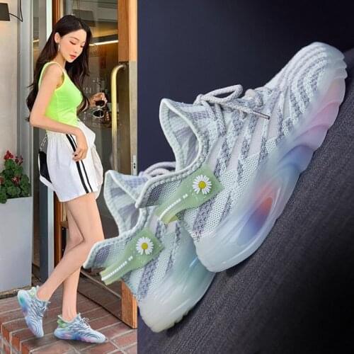 Womens Sneakers Spring Ladies Flat Shoes Casual Women Vulcanized Women 2021 Summer Light Mesh Breathable Female Running Shoes