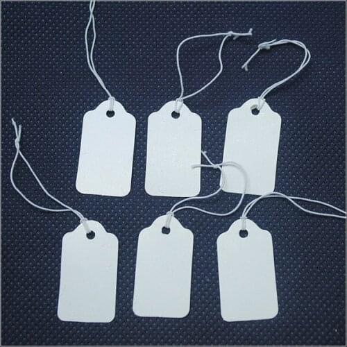 1000pcs kraft paper price tags paper labels size 18x33mm garment labels jewelry packages findings