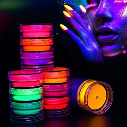 3-Color Phosphors Long-Lasting PET Nail Pigment DIY Luminescent Phosphor Suitable for Nail Art Decoration