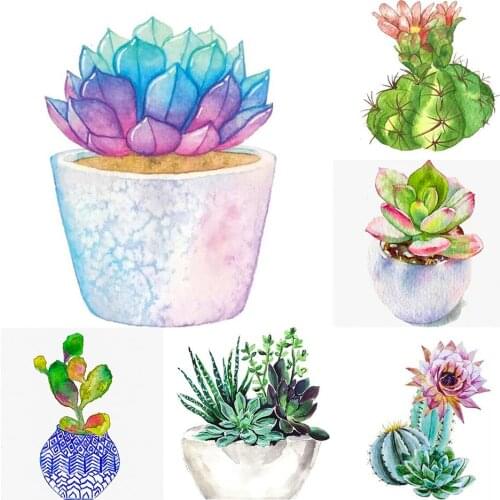 DIY 5D Diamond Painting Succulent Color Landscape Cross Stitch Kit Full Drill Embroidery Mosaic Art Picture Craft Home Decor