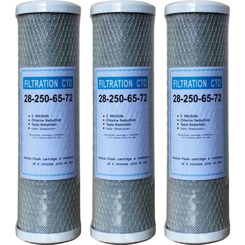Water Filter Activated Carbon Cartridge Filter 10 Inch Cartridge Replacement Purifier CTO Block Carbon Filter Water purifie