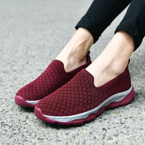 Women Sneakers Summer Sport Sneakers Shoes Women Comfortable Slip On Loafers New Chunky Walking Shoes 2021 Breathable Shoes
