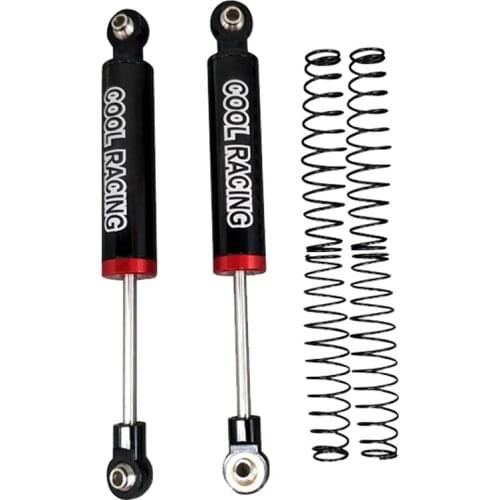 COOL RACING 2PCS Internal Spring Metal Shock Absorber for 1/10 RC TRX-4 SCX10 D90 Parts