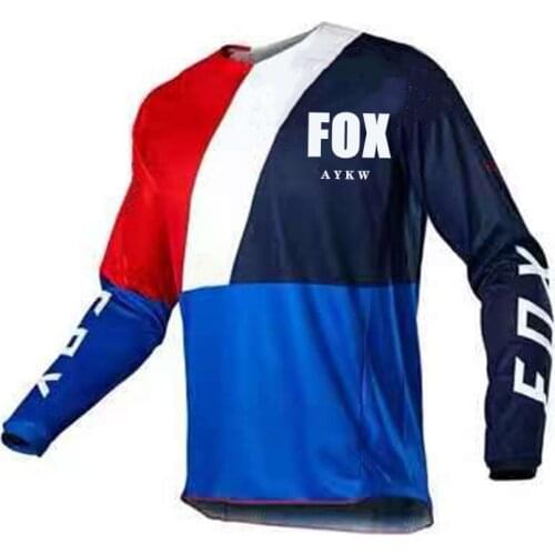 Moto Bicycle JerseyShort Sleeve Cycling Shirt Downhill T-shirt Motocross Mountain Clothing Fox cycling jersey men