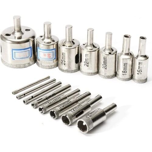 15PCS 3-42mm Drill Bit Set Hole Saw Cutter Metal Tool Glass Tile