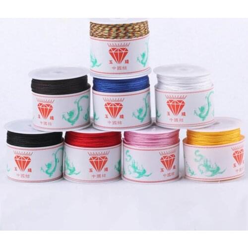 45m/roll Nylon Cords 0.8mm Kumihimo Thread For DIY Jewerly Making Accessory Tassel Line Braided Rope Beading Bracelet Supplier