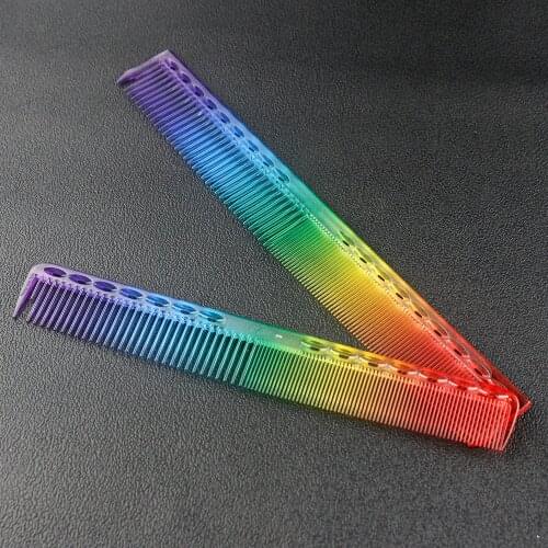 Salon Hairdressing Rainbow Hair Comb Double Head Cutting Comb Anti Static Professional Hair Care Styling Tools Hairdressing Comb