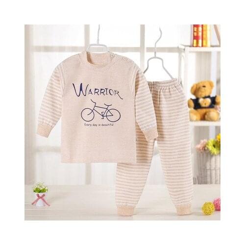 Hot Winter baby brand Pajamas sets thick Keep warm Plus velvet cartoon car Pyjamas girls boys