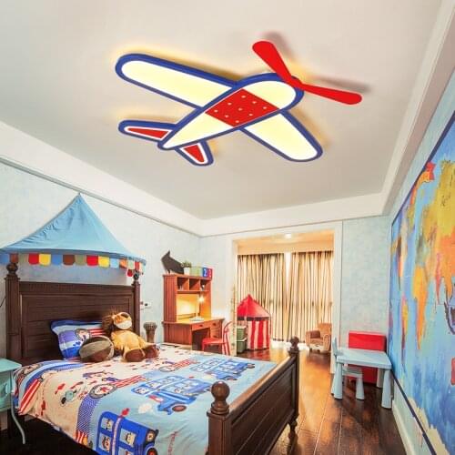 New Cartoon plane Led Ceiling chandelier Modern chandelier for Children Bedroom lustre Home Indoor Lighting Decoration Fixture