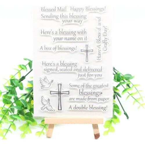 Blessing Mail Transparent Clear Silicone Stamps for DIY Scrapbooking/Card Making/Kids Fun Decoration Supplies 576