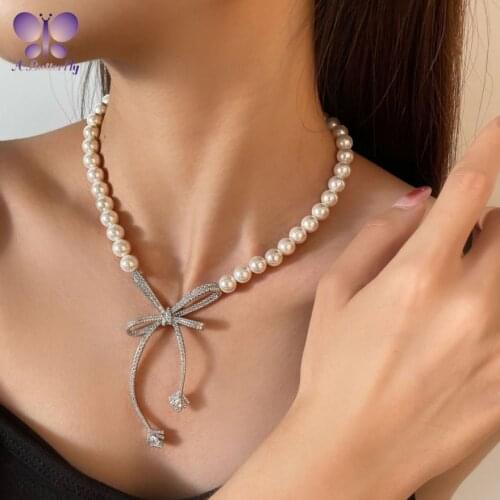 Luxury Shell Beads Clavicle Necklace Pearl Size 7mm Chain Length 39+6cm A Must-Have Jewelry For The Goddess