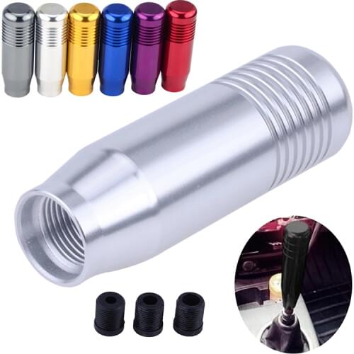 8CM Mini Universal Aluminium Alloy Gear Shift Knob Electroplating Color Manual Shifter Handle JDM Car Accessories