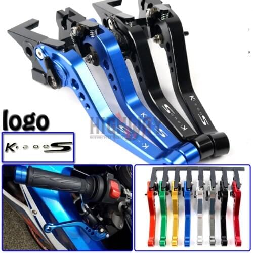 Motorcycle Brake Handle Bar Lever CNC Aluminum Short Adjustable Brake Clutch levers For BMW K1200S K 1200 S 2004-2008