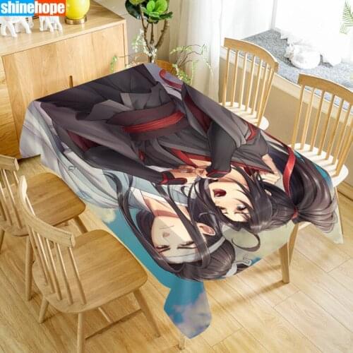 Tablecloth Oxford Fabric Mo Dao Zu Shi 01 Table Cloth Wedding Decoration Rectangular Table Cover For Party Home Decor TV Covers