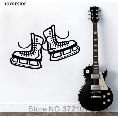 JOYRESIDE Ice Skating Blade Wall Sports Decals Vinyl Sticker Teen Boy Girl Room Bedroom Living Room Home Decoration Mural A1572