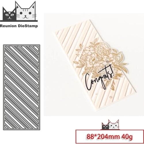 Reunion New Design Craft Metal Die Cuts Long Rectangle Frame Cutting Die Scrapbooking Album DIY Paper Card Embossing Stencils