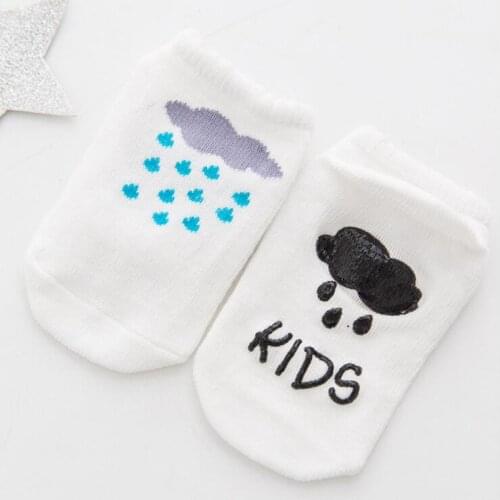1 pair Baby Floor Sock Infant Anti Skid Cotton Sock Striped Newborn Smile Warm socks Boy Girl Kids Children gift