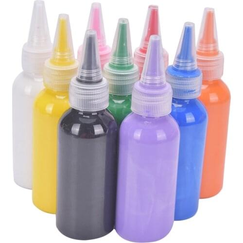 1PC 60ml Paint Metallic acrylic paint, not faded for Statuary Coloring DIY hand clothes painted graffiti Pigments