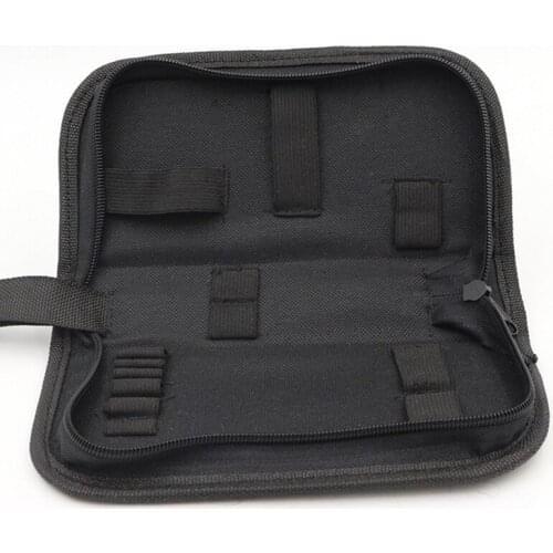Black Multi-functional Hand Tool Bags Canvas Watch Repair Portable Tool Bag Zipper Storage Pouch For Tools Hardware