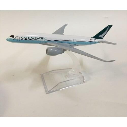 16cm Plane Model Airplane Model Cathay Pacific A350 Planes Aircraft Model Toy 1:400 Diecast Metal Airbus A350 Airplanes toys