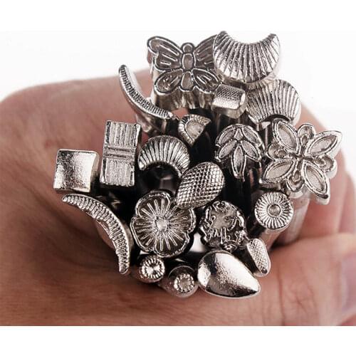 20Pcs/set DIY Leather carving printing Leather Craft Shape Leather Tool with 20 Styles for Leather Craft DIY Tool