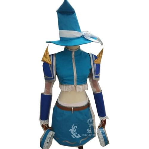 2016 The Lady of Luminosity Lux Anime Cosplay Costume Custom Made Blue Uniform From LOL