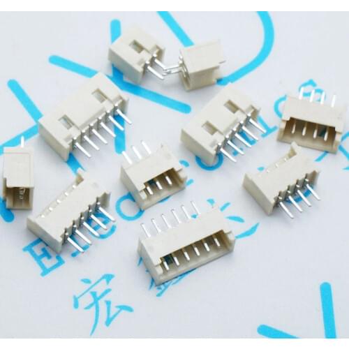 50pcs1.25 pitch straight pin header 1.25MM 2P-8P 2P4P6P8P wire to board connector