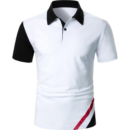 54# Spring And Summer Mens Shirt 2021 Splicing Print Casual Button Short-sleeved Shirt Turn Down Collar Cblouses Chemise