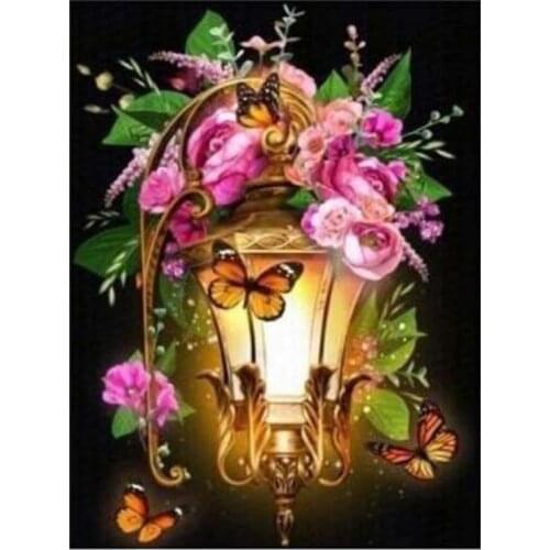 H3302 Diamond Painting Full Drill Kit " street lamp " Diamond Embroidery cartoon 5D DIY Diamonds Mosaic Christmas Gift