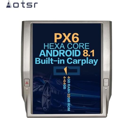 Aotsr Tesla 12.1” Vertical screen Android 8.1 Car DVD Multimedia player carplay GPS Navigation For Toyota Tundra 2014-2018