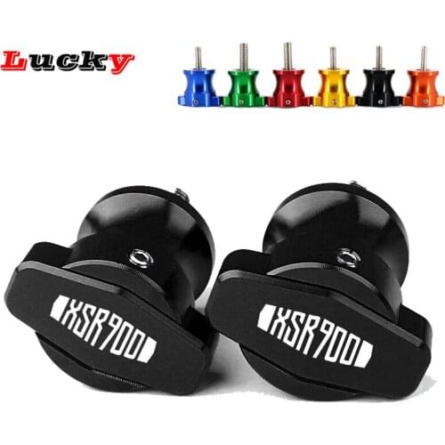 For YAMAHA XSR 900 XSR900 ABS 2014 2015 2016 2017 2018 Motorcycle Accessories Swingarm Spools slider M6 stand screws Aluminum