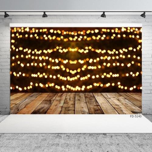 Flare Bokeh Wooden Plank Photography Background Customized Backdrop Photo Studio for Baby Children Portrait Pets Toy Photobooth