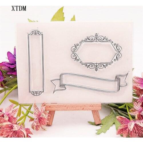 Hot selling Frame alphabet transparent clear stamp / silicone seal roller stamp DIY scrapbook album / card production