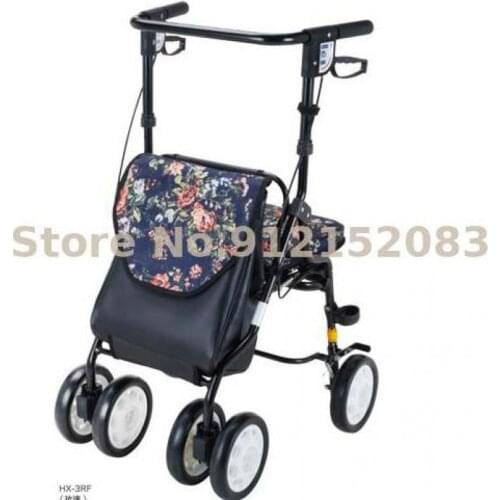 Elderly Walker, Portable Shopping Cart, Walking Assistance Cart, Grocery Cart Can Sit And Fold