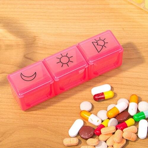 Rainbow 21 Grids Seven Day Pills Box Medicine Case Storage Divider Dispenser Weekly Pill Box Storage Case Pill Case Container