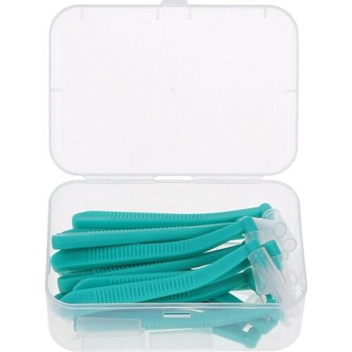 L Shape Push-Pull Interdental Brush 20Pcs/box Oral Care Teeth Whitening Dental Tooth Pick Tooth Orthodontic Toothpick ToothBrush