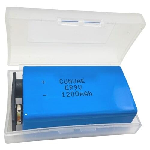 2PCS 9V 1200mAh li-ion battery Lithium Batteries ER9V 6F22 6LR61 Batteria for Multimeter Microphone Toy Remote Control KTV use