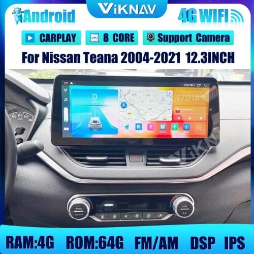 Android Radio with screen For Nissan Teana 2004-2021 Car Audio Stereo receiver Multimedia Player Head unit GPS navigation