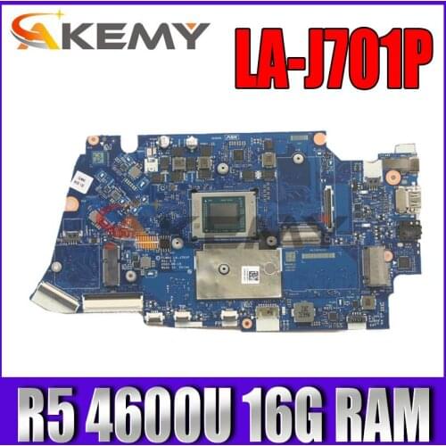 For Lenovo ideapad 5-14ARE05 laptop motherboard LA-J701P motherboard with CPU R5 4600U RAM 16G 100% test work