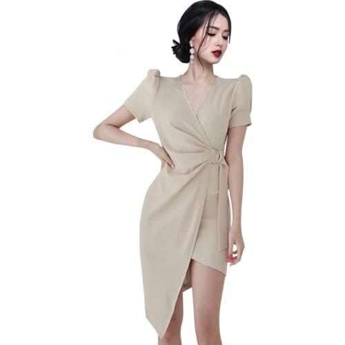 Fashion dress lace tight Dress one piece korean ladies Summer Short Sleeve cabaret party bodycon formal Dresses for women