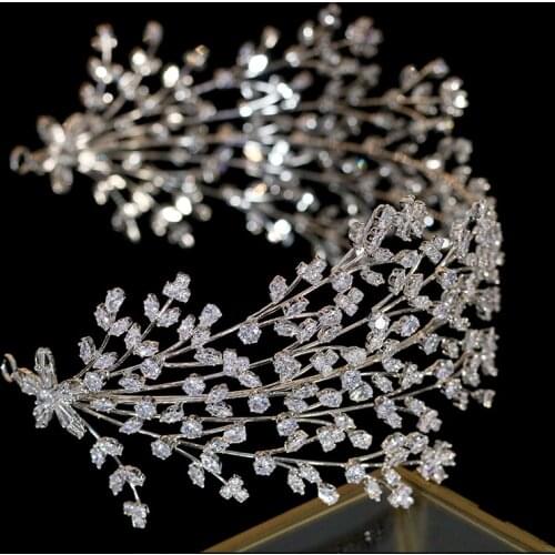 New Design Headgear Luxury Wedding Crowns Hair Accessories. Elegant Womens Tiaras Queens crown
