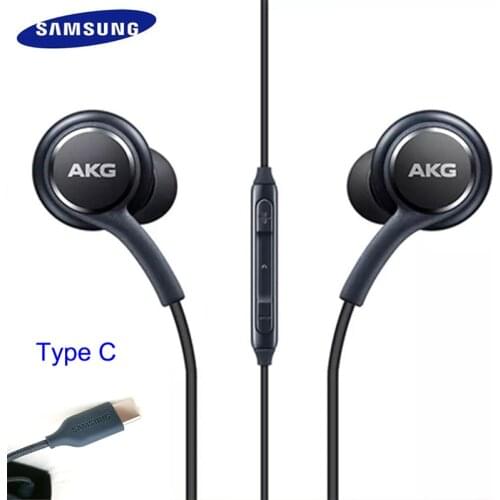 Original Samsung Type-C Earphones EO-IG955 note10 in-ear with Microphone Galaxy stereo headset for Huawei Samsung Oneplus