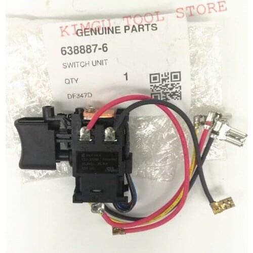 Genuine Switch For Makita 638887-6 HP457D DF457DWE DF457D HP347D DF347D HP457 DF347DWE