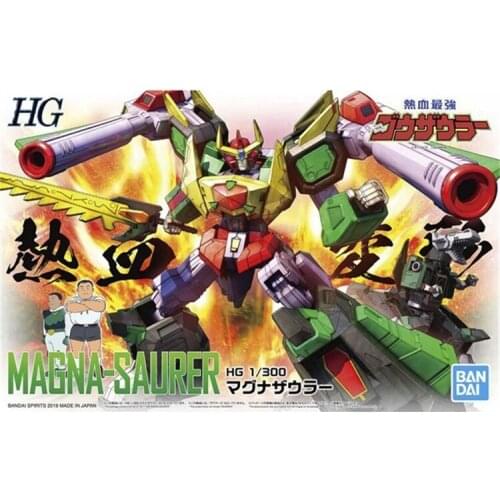 BANDAI Dinosaur Transformation Robot HG 1/144 Model Nekketsu Go-Saurer Fans Model GUNDAM