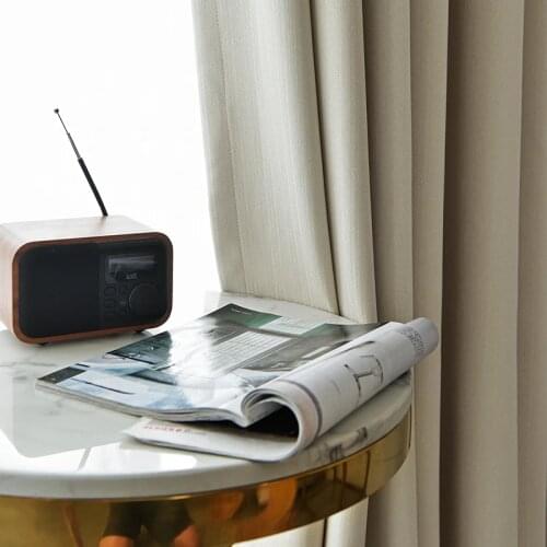 Nordic simple pure color shading curtain thickened cotton hemp curtain used for curtain living room balcony floor Bay sunshade