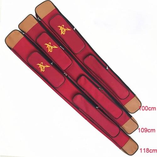 Singer layer/one layer Thickening of Oxford cloth martial arts wushu sword bagsknife tai chi kung fu bag red/blue