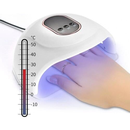 Nail UV Gel Varnish Dryer Nail Lamp Manicure Apparatus Phototherapy Manicure Lamp Temperature Infrared ABS LED Nail Dryer Light