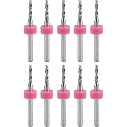 Uxcell 10pcs PCB Drill Bits 2mm Tungsten Carbide Rotary Tool Jewelry CNC Engraving Print Circuit Board 1/8 Inch Shank