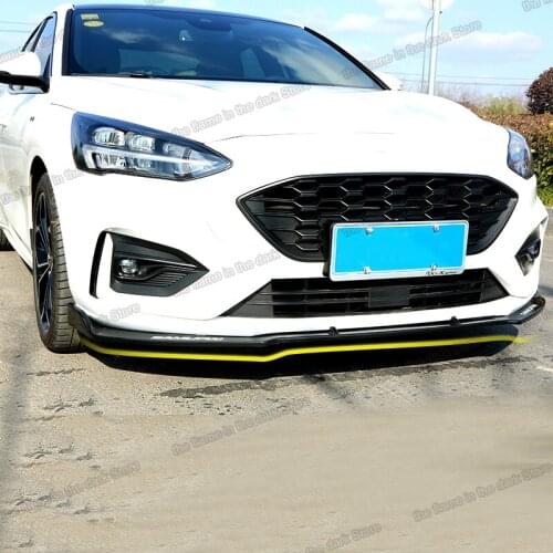 Lsrtw2017 Car Front Bumper Lip Cover Trims Protector for Ford Focus Mk4 2019 2020 2021 ST Line Accessories Auto Styling